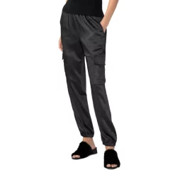 Deals 😀 Sanctuary The Fixer Satin Jogger Pants Black Night ✨