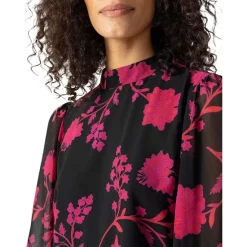 Hot Sale 😉 Sanctuary Printed Blouson Sleeve Mini 👗 Dress Rouge Ivy 🎁 -Sanctuary Sales Shop unnamed file 210