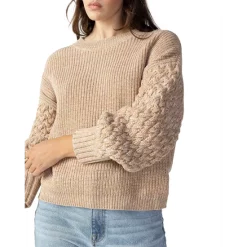 Buy 🥰 Sanctuary Cable Sleeve Sweater Toasted Oat 😍 -Sanctuary Sales Shop unnamed file 219