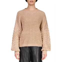 Buy 🥰 Sanctuary Cable Sleeve Sweater Toasted Oat 😍 -Sanctuary Sales Shop unnamed file 222