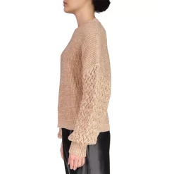 Buy 🥰 Sanctuary Cable Sleeve Sweater Toasted Oat 😍 -Sanctuary Sales Shop unnamed file 223