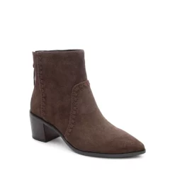 New 🔔 Sanctuary 👩 Women's Refine Embellished Pointed Toe Booties Bourbon ✔️