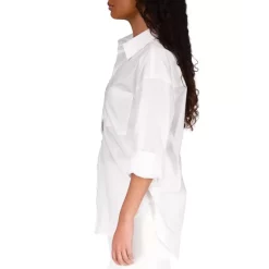 New 🥰 Sanctuary Cotton Split Back 👕 Shirt White 💯 -Sanctuary Sales Shop unnamed file 347