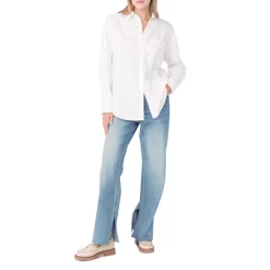 New 🥰 Sanctuary Cotton Split Back 👕 Shirt White 💯 -Sanctuary Sales Shop unnamed file 348