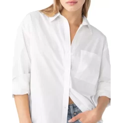 New 🥰 Sanctuary Cotton Split Back 👕 Shirt White 💯 -Sanctuary Sales Shop unnamed file 349