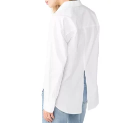 New 🥰 Sanctuary Cotton Split Back 👕 Shirt White 💯 -Sanctuary Sales Shop unnamed file 350