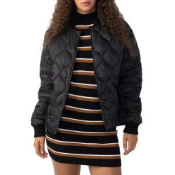 Best reviews of ❤️ Sanctuary Vancouver Quilted Bomber Jacket Black Night 😉