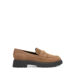 Outlet 😍 Sanctuary 👩 Women's Westside Slip On Loafer Flats Acorn ⌛