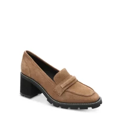 Hot Sale 🔥 Sanctuary 👩 Women's Parkside Slip On High Heel Loafer Pumps Acorn 💯