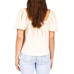Buy 🤩 Sanctuary Darling Gauze Puff Sleeve Top Buttercream 😉 -Sanctuary Sales Shop unnamed file 848