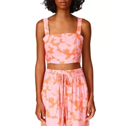 Top 10 👍 Sanctuary Roof Top Cropped Top Melon Fiel 🌟